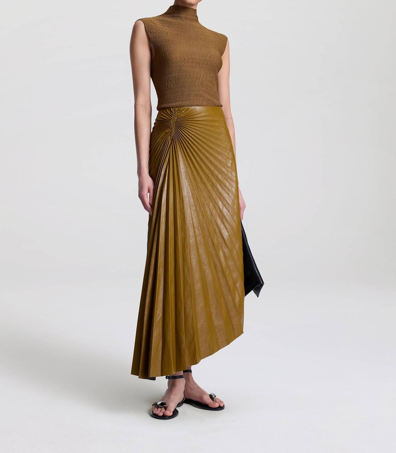 A.L.C. - Tracy Vegan Leather Maxi Skirt