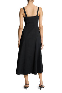 Theory - Square Neck Midi Dress