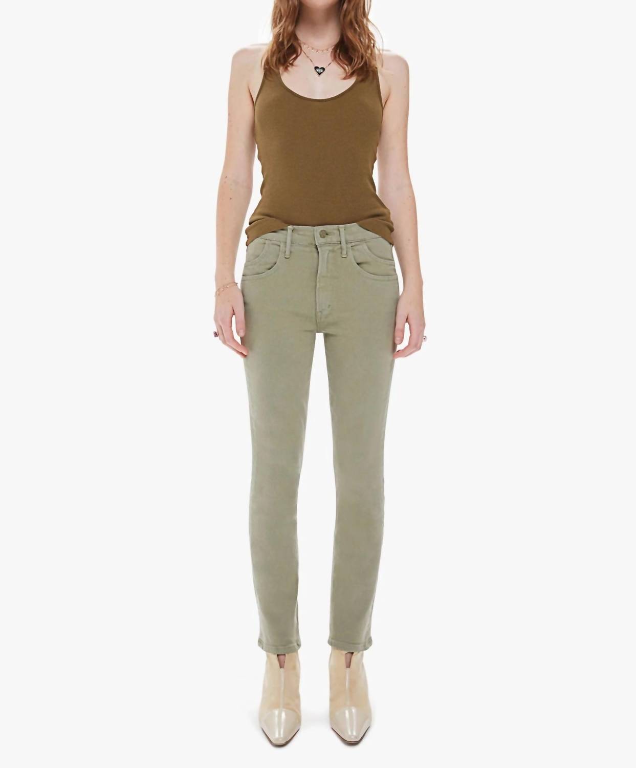 Mother - Stash Mid Rise Dazzler Ankle Jeans