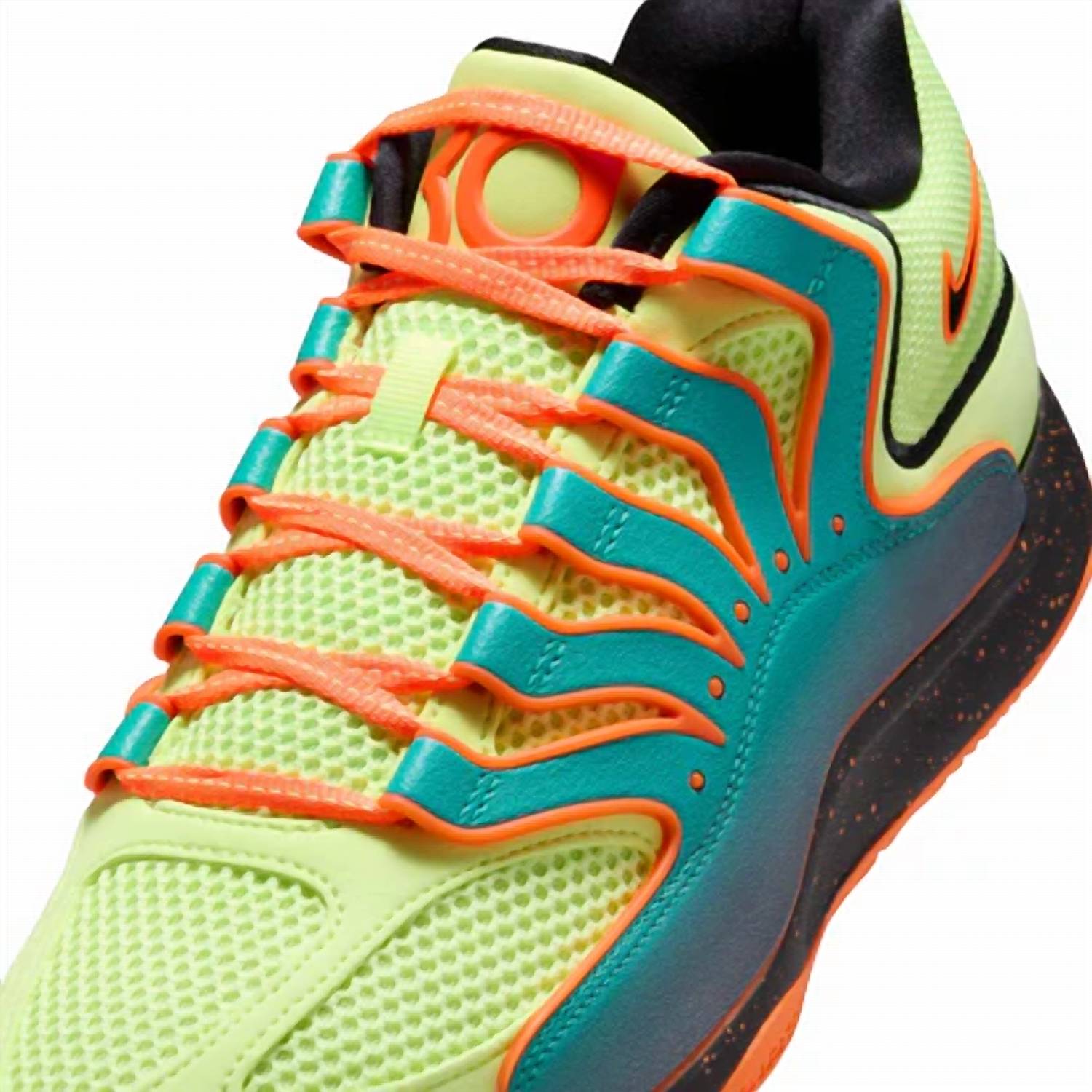 NIKE Men's KD18 Basketball Shoes in liquid lime - men's sneaker - detail view