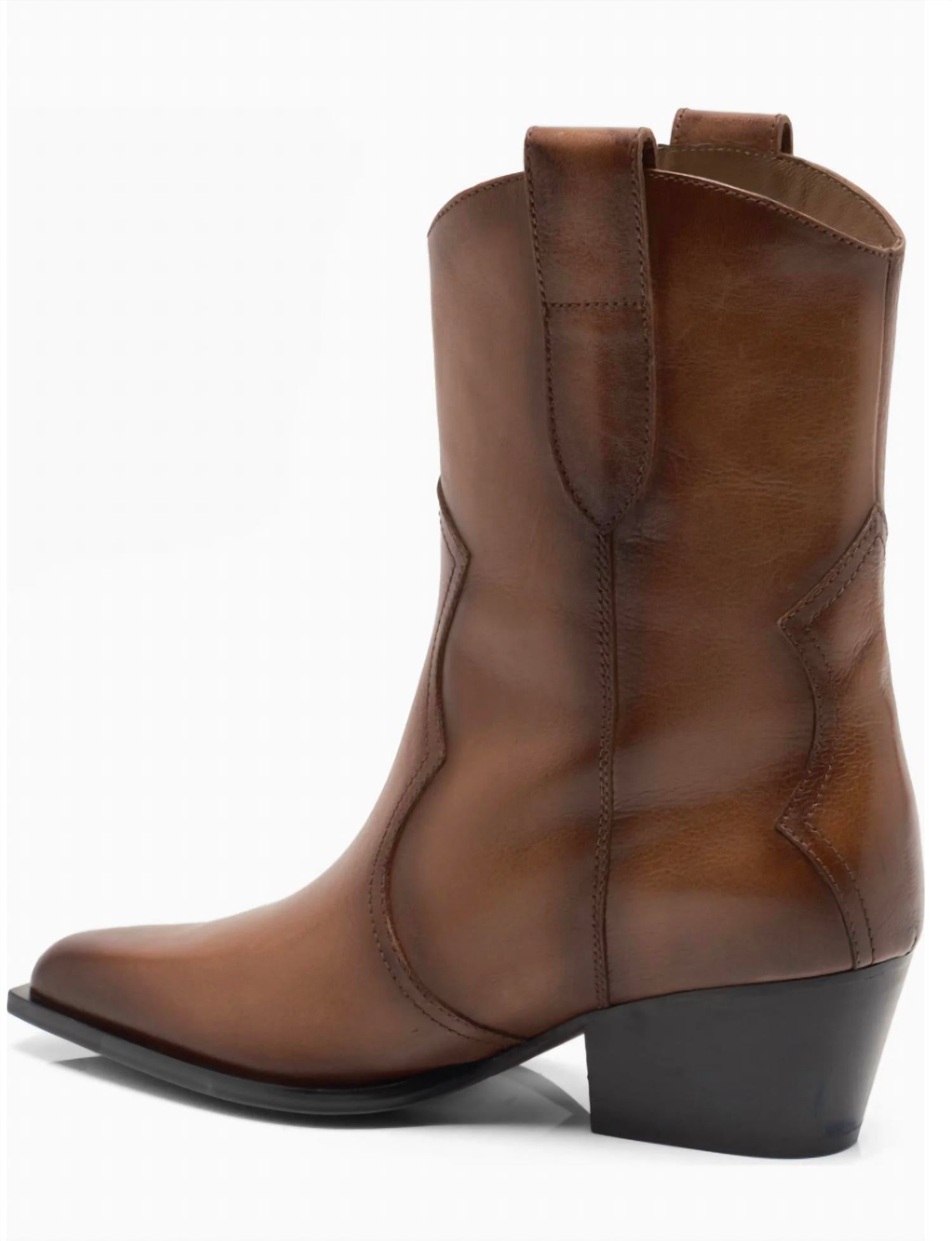 Free People Women's Cat Nap Booties in brown - women's shoe - detail view