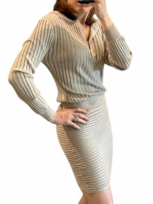 Chaser - Sweater Shimmer Dress