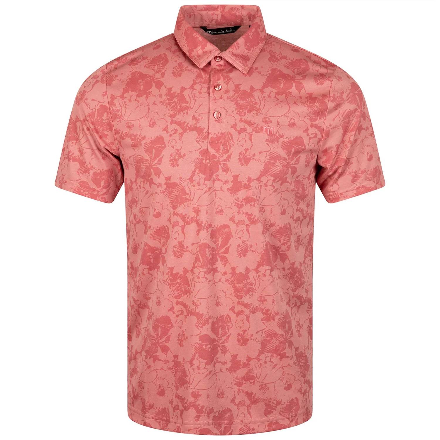 TravisMathew Cactus Fruit Polo in dusty rose - men's shirt - alternate view