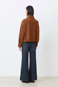 Suncoo Veste Dorian Utility Jackets in choco - women's jacket - detail view