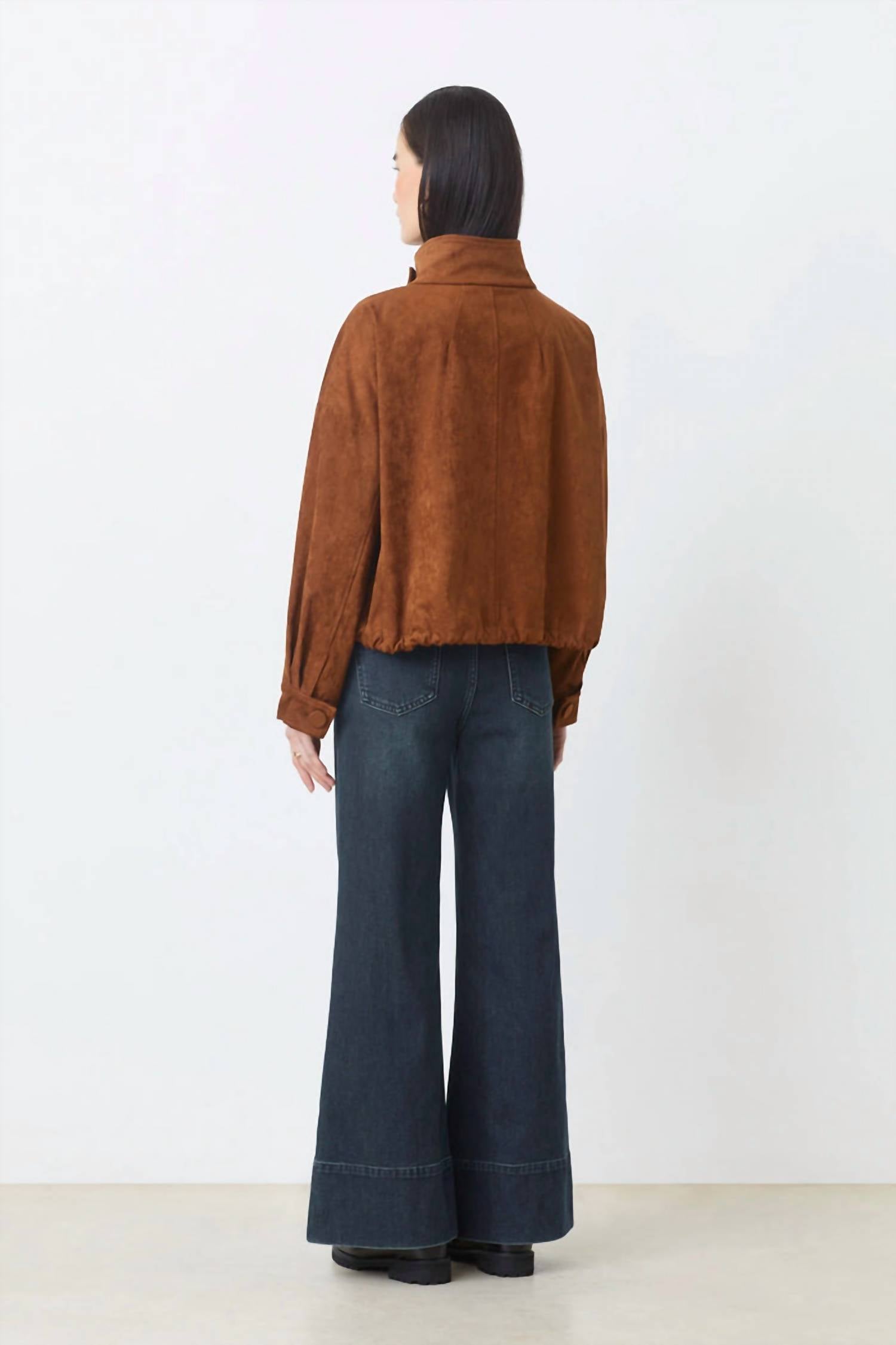 Suncoo Veste Dorian Utility Jackets in choco - women's jacket - detail view