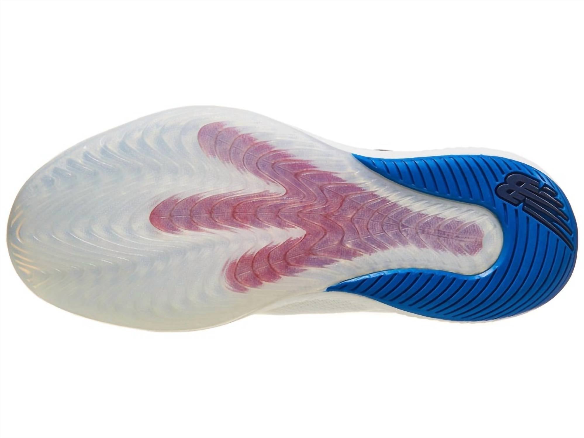 New Balance Women's Fuelcell 996v6 Pickleball Shoe in white navy - women's shoe - view 4