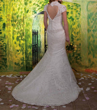 Mary'S Bridal - Fit And Flare All Over Lace Gown