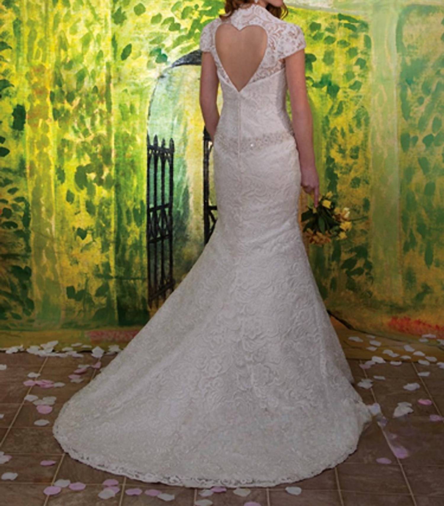 Mary'S Bridal - Fit And Flare All Over Lace Gown