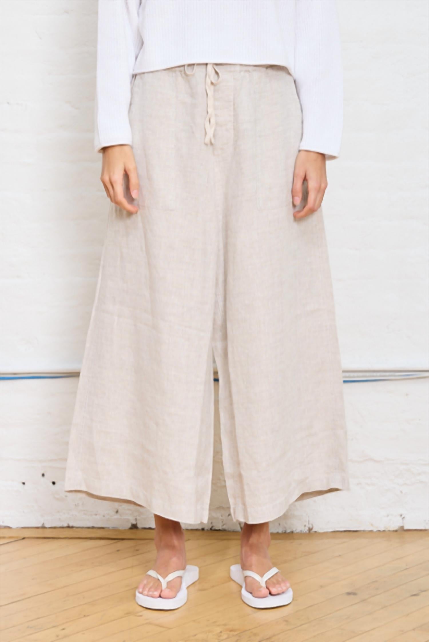 Denimist - Palazzo Drawstring Utility Pant
