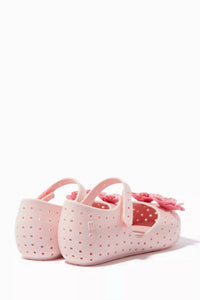 Mini Melissa Girls Furadinha Xii Sandals in lt pink - kids' sandal - alternate view