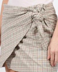 ISABEL MARANT Saliha Mini Skirt in ecru pink - women's skirt - alternate view