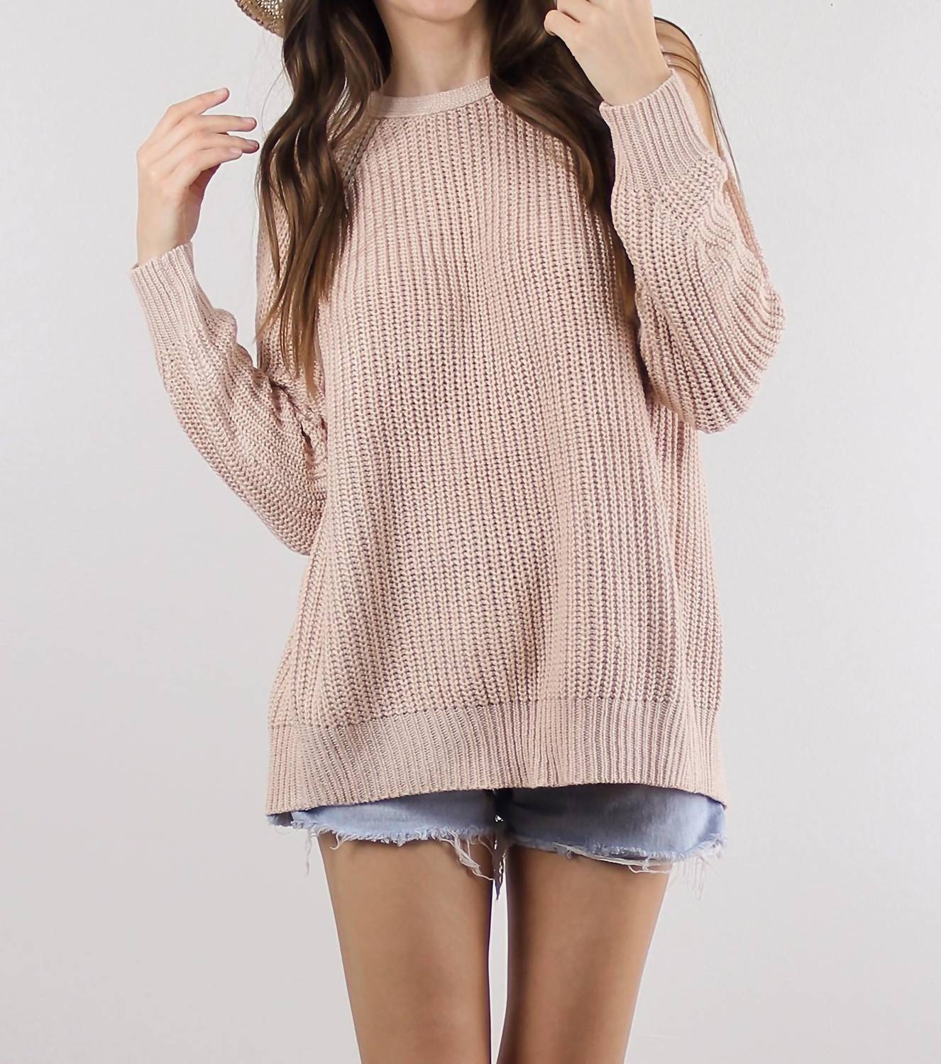Fate - Melrose Cutout Sleeves And Back Sweater