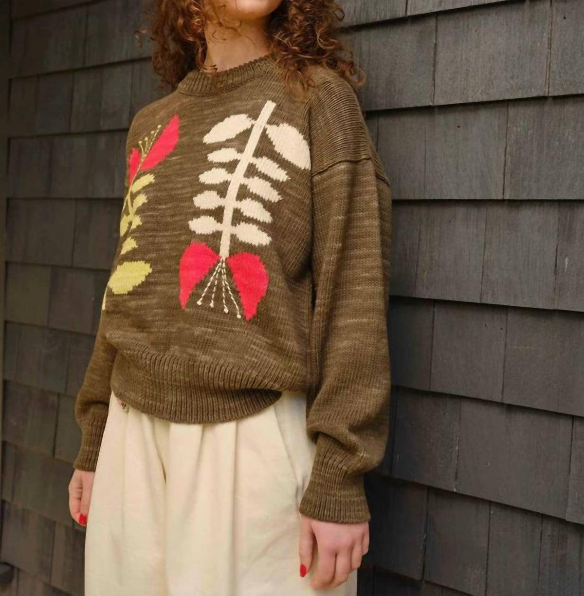 Degen - Embroidered Floral Sweater