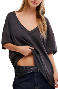 Free People - Nina V Neck Tee