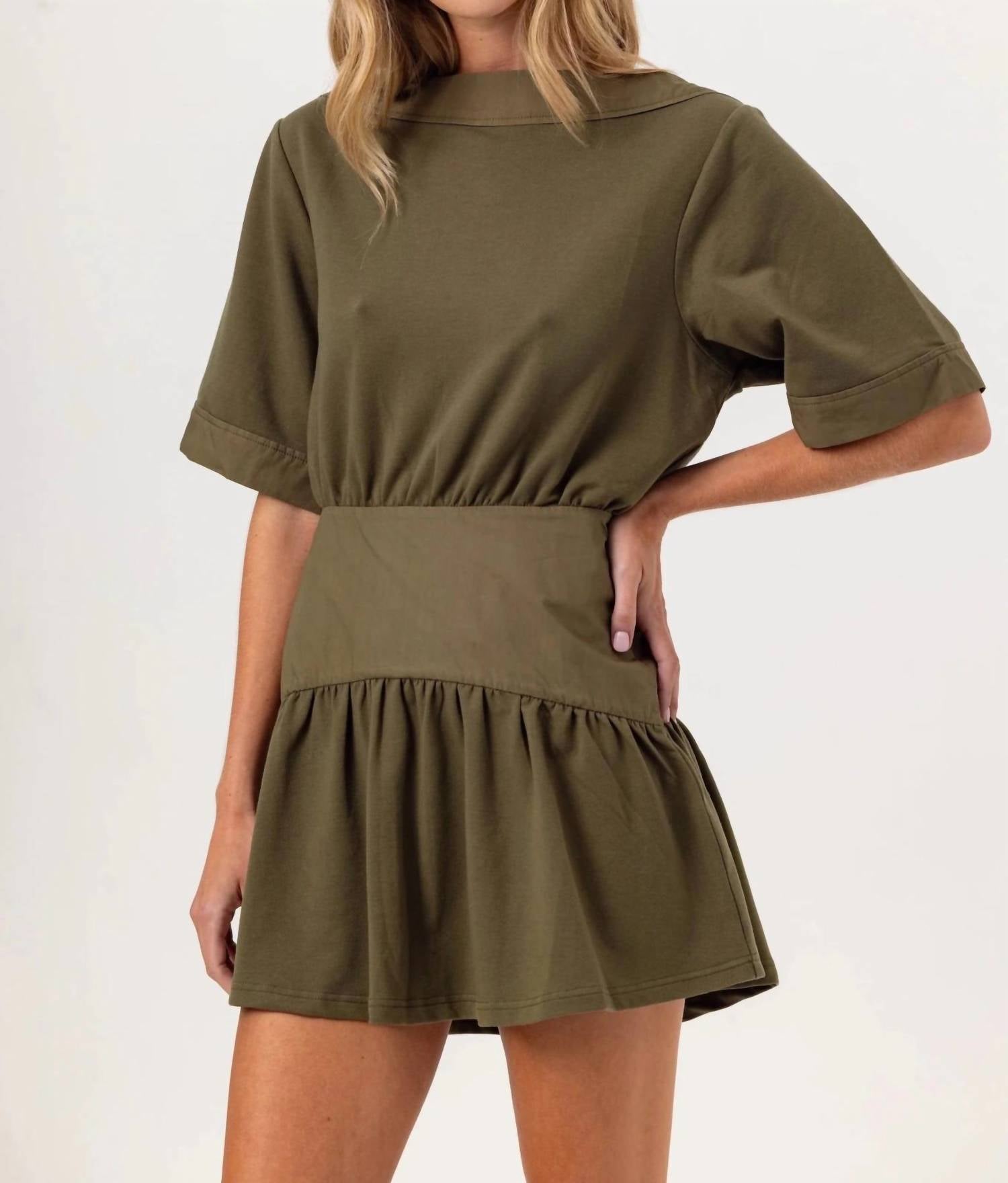 sundays Aveline Dress in olive - women's dress