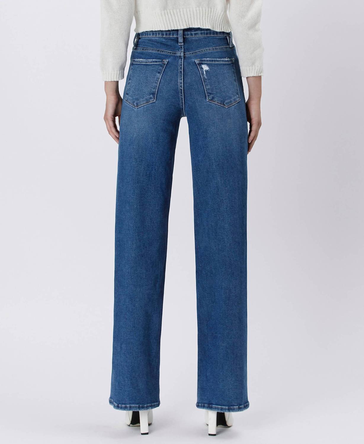 Lovervet - Elle Tummy Control 90's High Rise Wide Leg Jeans