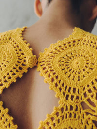 Escvdo - Siula Crochet Maxi Dress