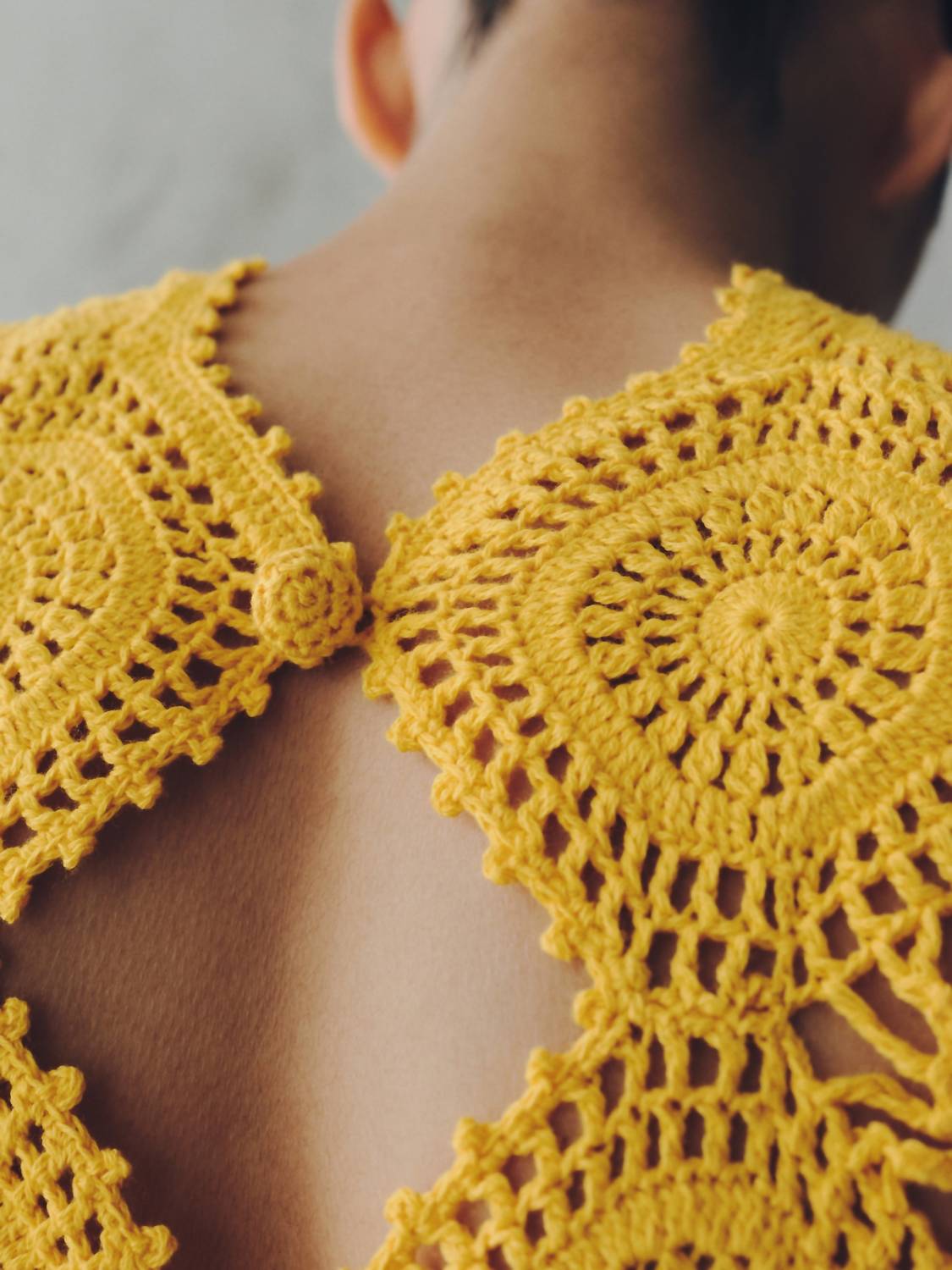 Escvdo - Siula Crochet Maxi Dress