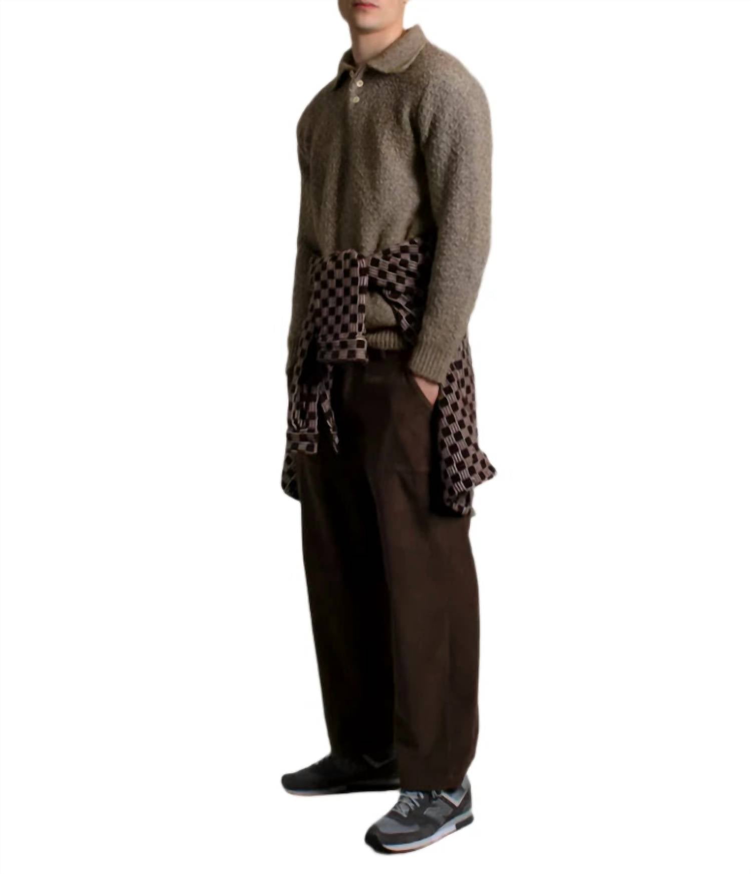 Far Afield - Kier Knitted Diamond Cable Polo