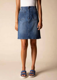 Habitat - Stretch Denim Straight Skirt