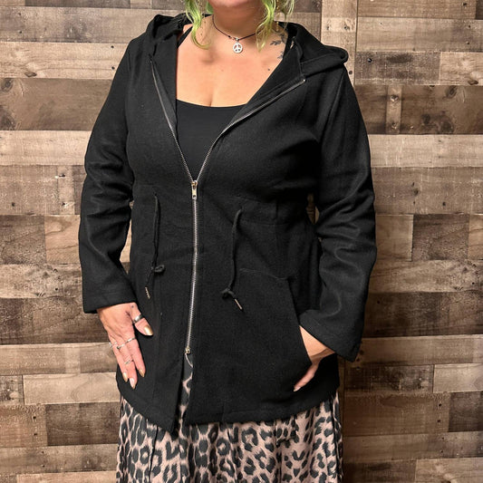 Ontinva - Women's Alaina Hooded Drawstring Waist Jacket