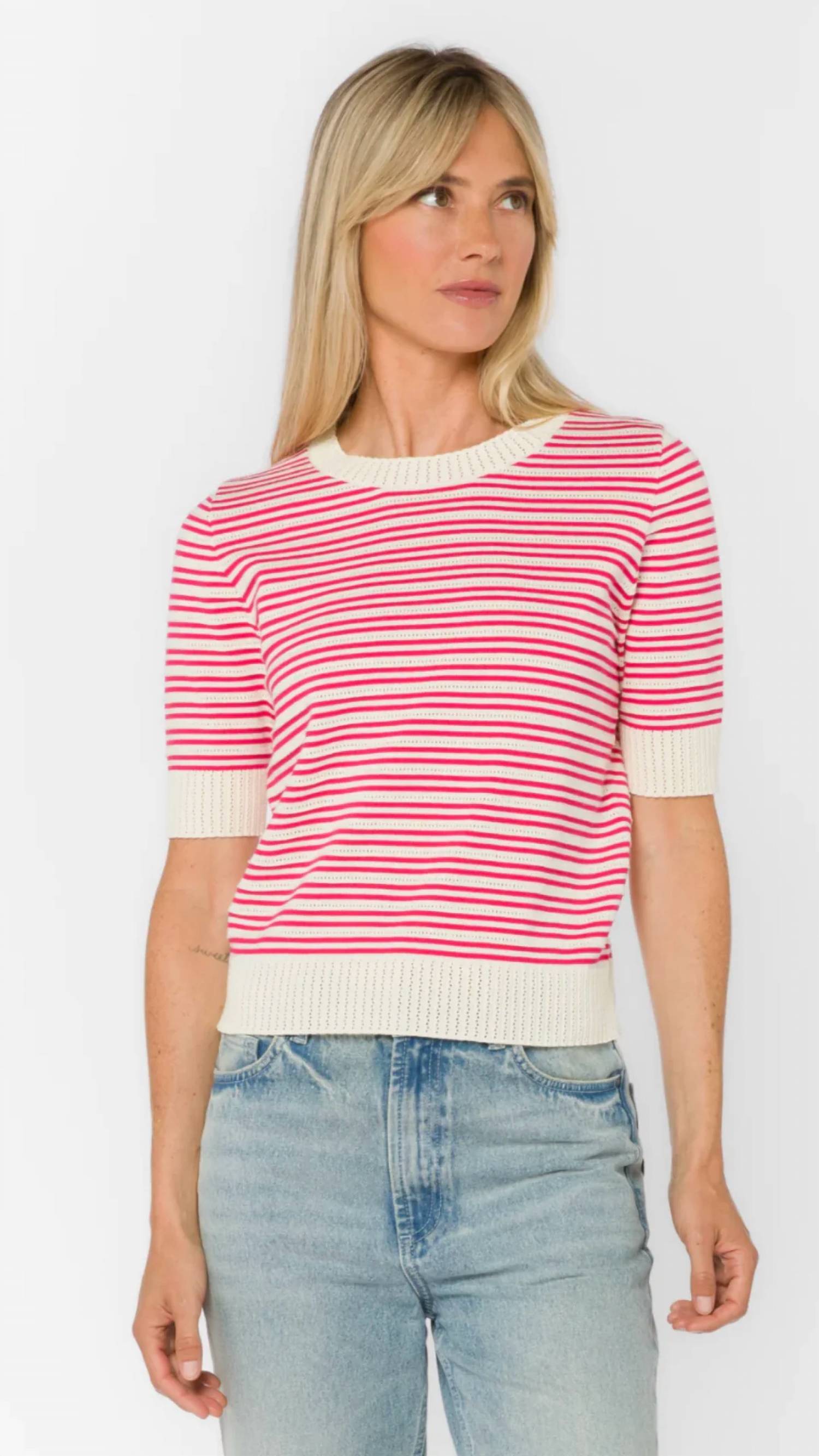 Velvet Heart - Short Sleeve Crewneck Sweater