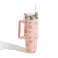 Judson & Co. - Nutcracker Printed 40oz Double Wall Stainless Tumbler With Handle