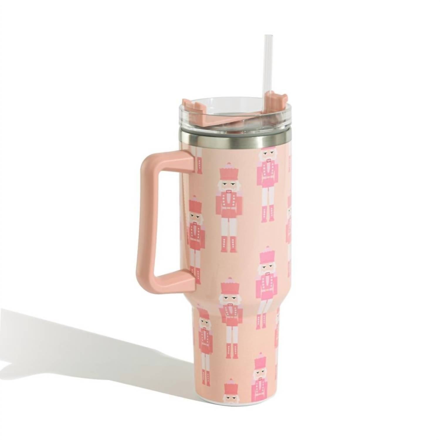 Judson & Co. - Nutcracker Printed 40oz Double Wall Stainless Tumbler With Handle