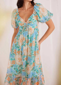 Minkpink - Evelyn Puff Sleeve Midi Dress