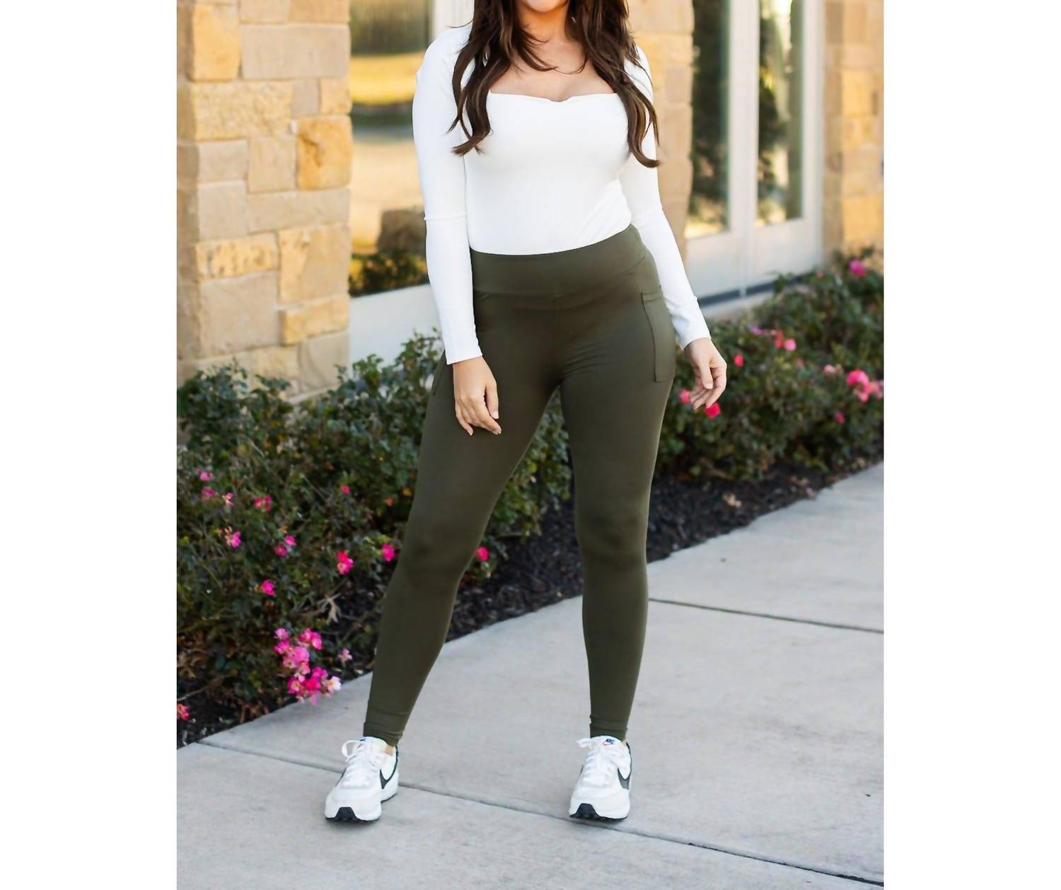 Julia Rose - Oakley Full Length Leggings With Pockets