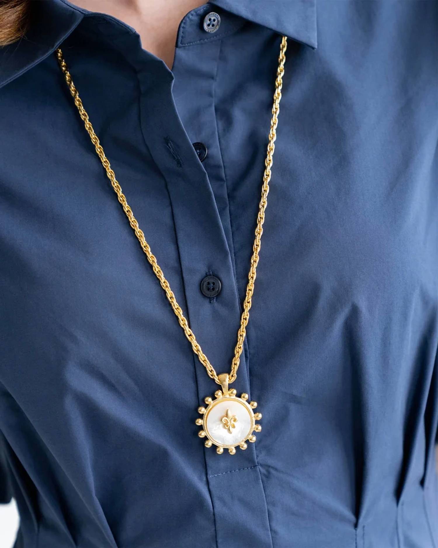 Susan Shaw - Women's Sophie Fleur De Lis Necklace