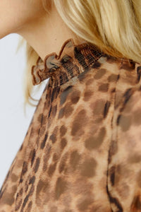 Oui - Women's Ruffle Neck Blouse