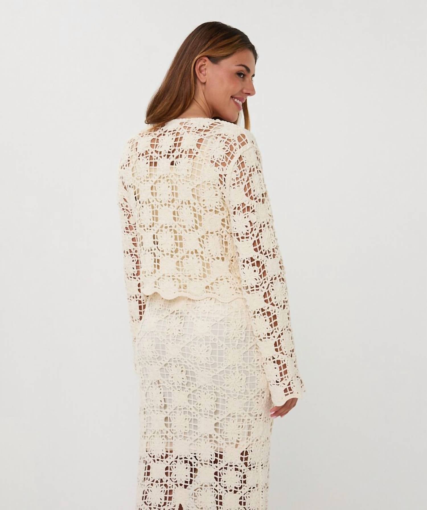 Esqualo - Tape Yarn Cardigan