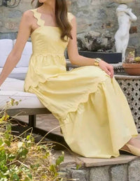 Mint Exclusives - Sherwood Island Scallop Detail Midi Dress