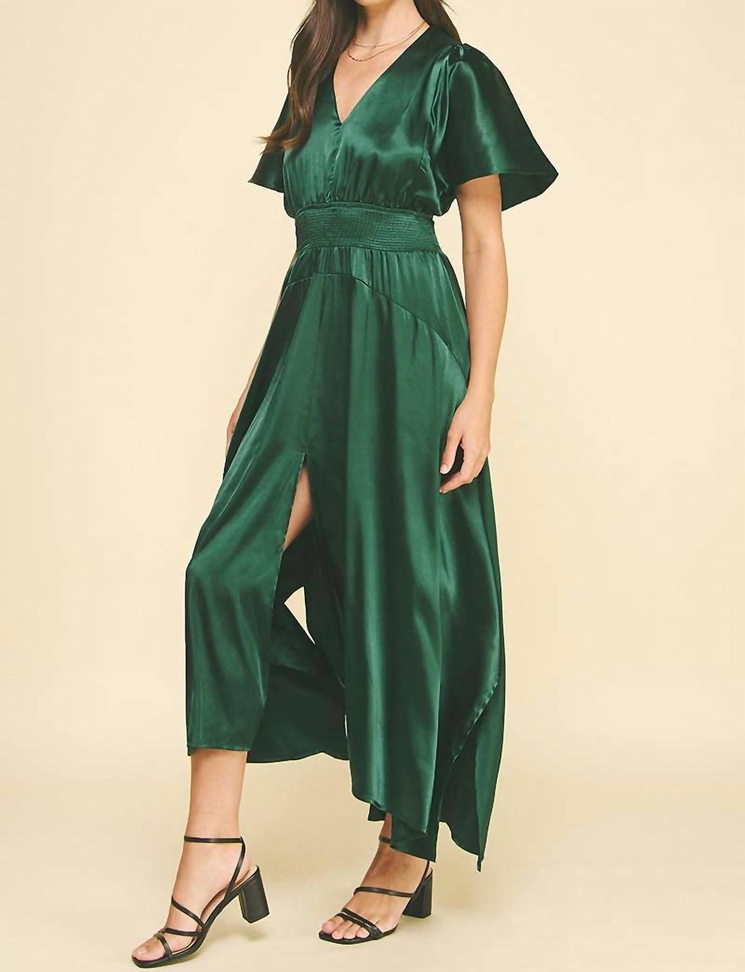 Pinch - Chiffon Slit Detailed Maxi Dress