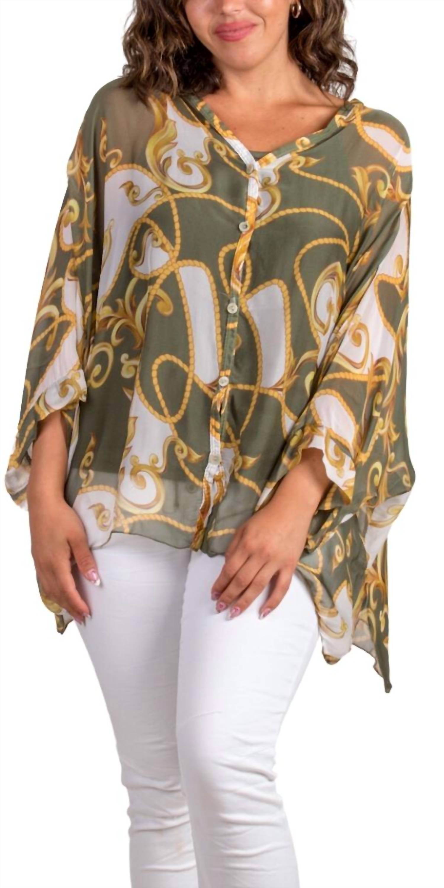 Gigi Moda - Angelo Baroque Silk Blouse