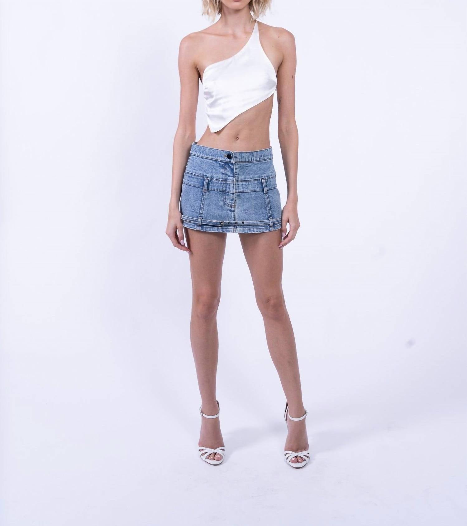 Che By Chelsey - Jacqueline Denim Mini Skirt