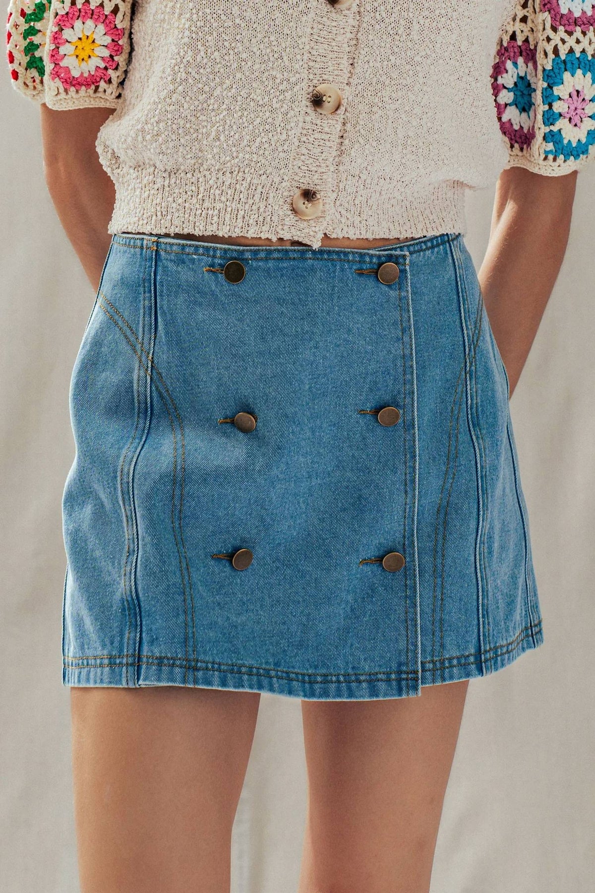 Urban Daizy - Button Front Skort