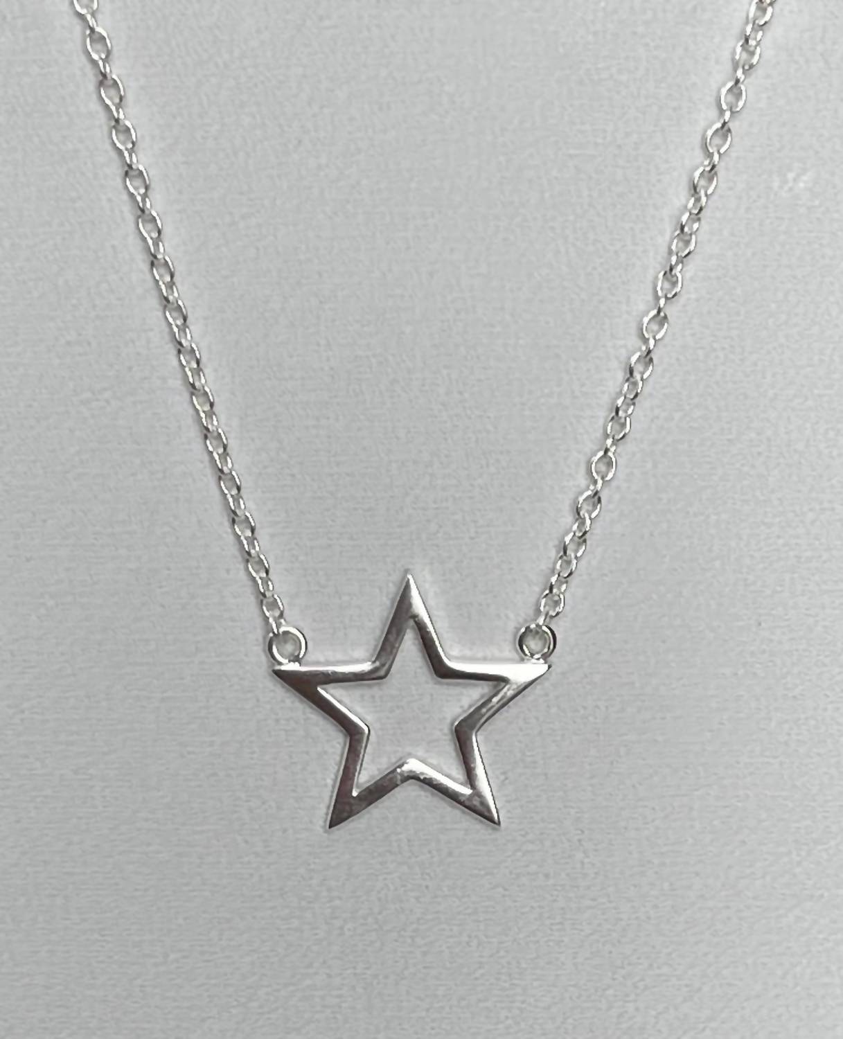 Jack And Jewelz - Women's Open Star Pendant Necklace