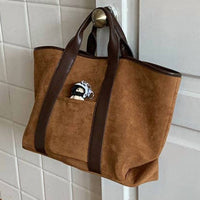 Dipped Shop Women's Slouchy Tote Large Bag in brown - women's bag - detail view