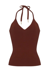 Cara Cara Claudette Top in rust - women's tank top - alternate view
