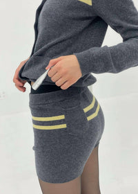 Find Me Now - Cashmere Stripe Knit Shorts