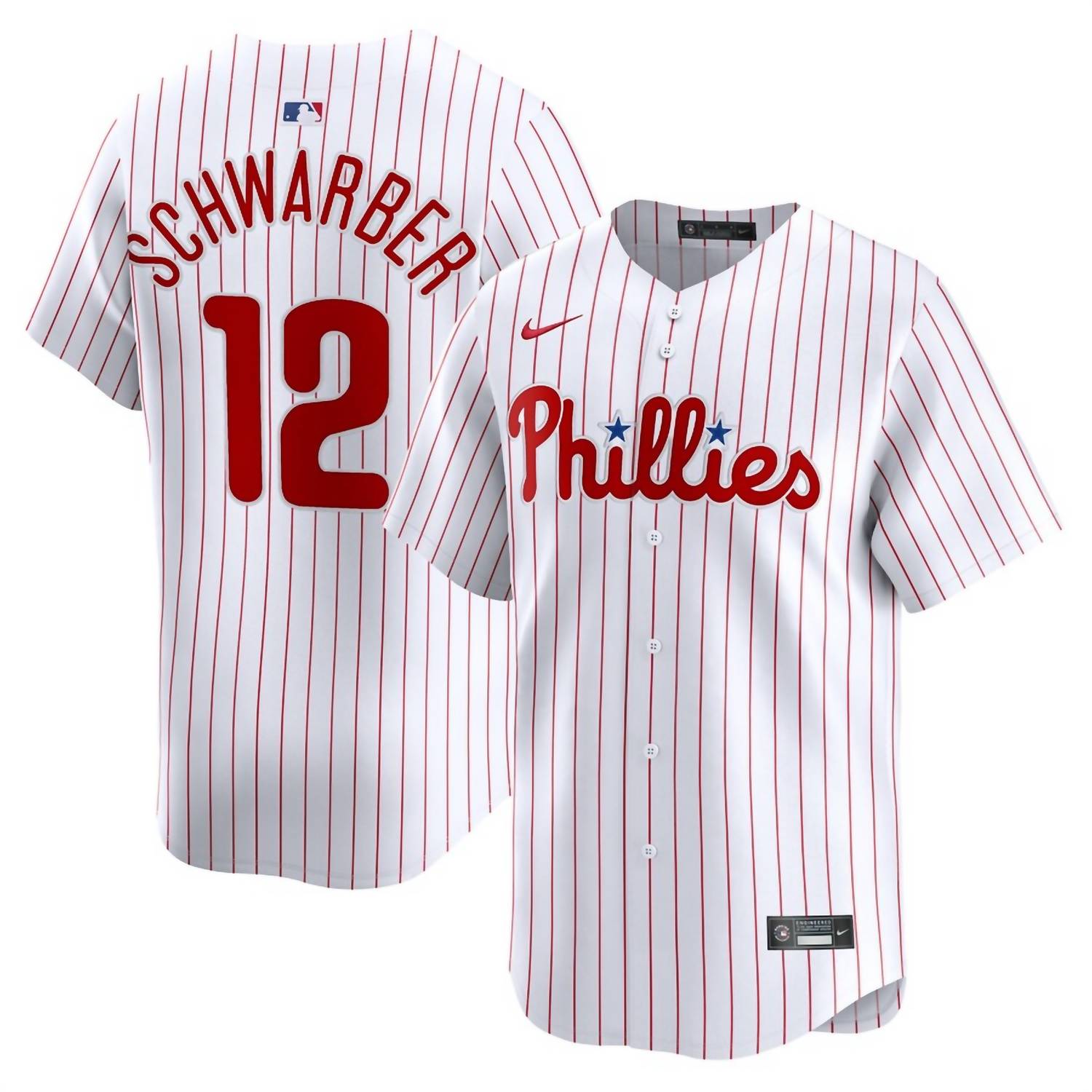 Nike - Men's Philadelphia Phillies Kyle Schwarber Home Jersey