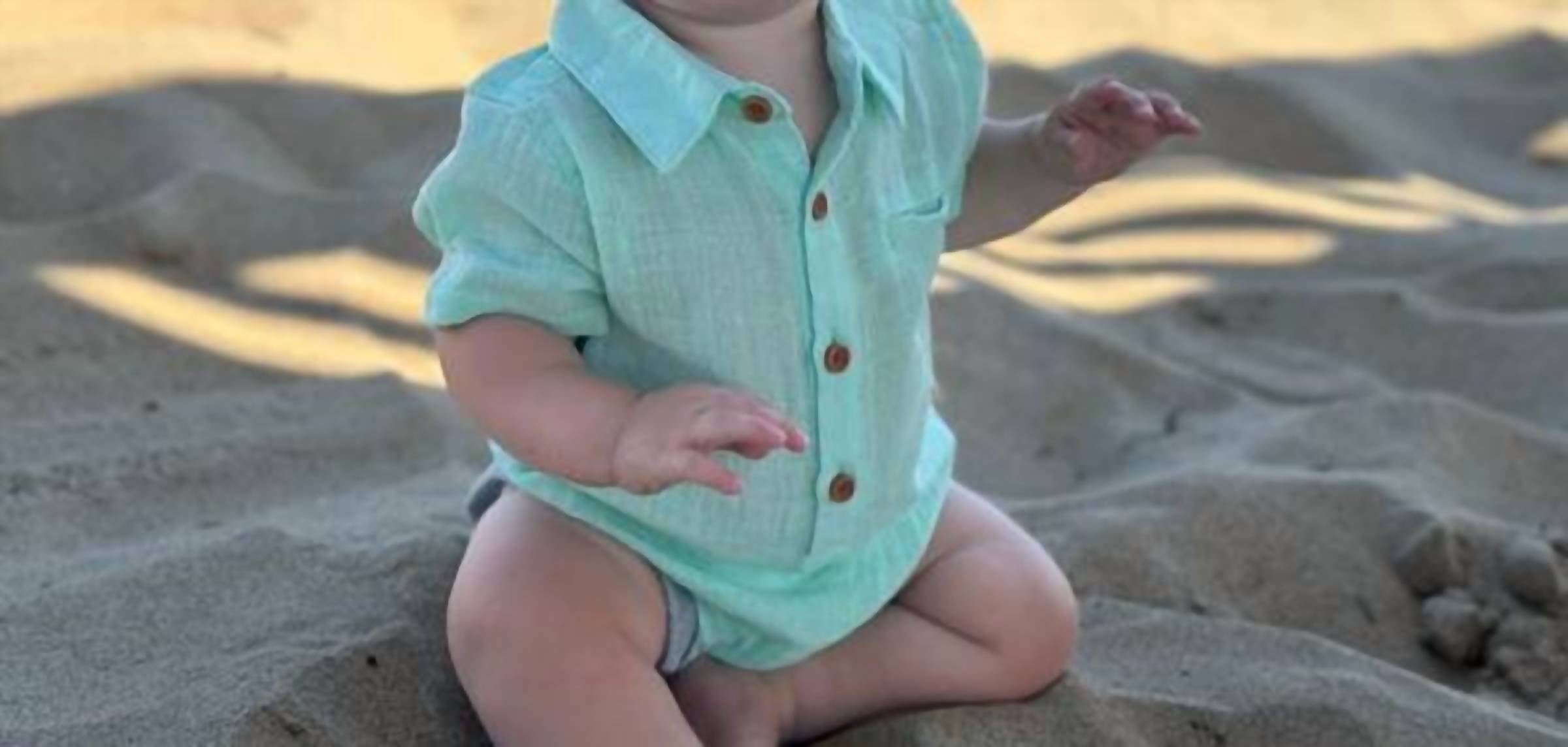 Me & Henry - Boy's Helford Woven Onesie