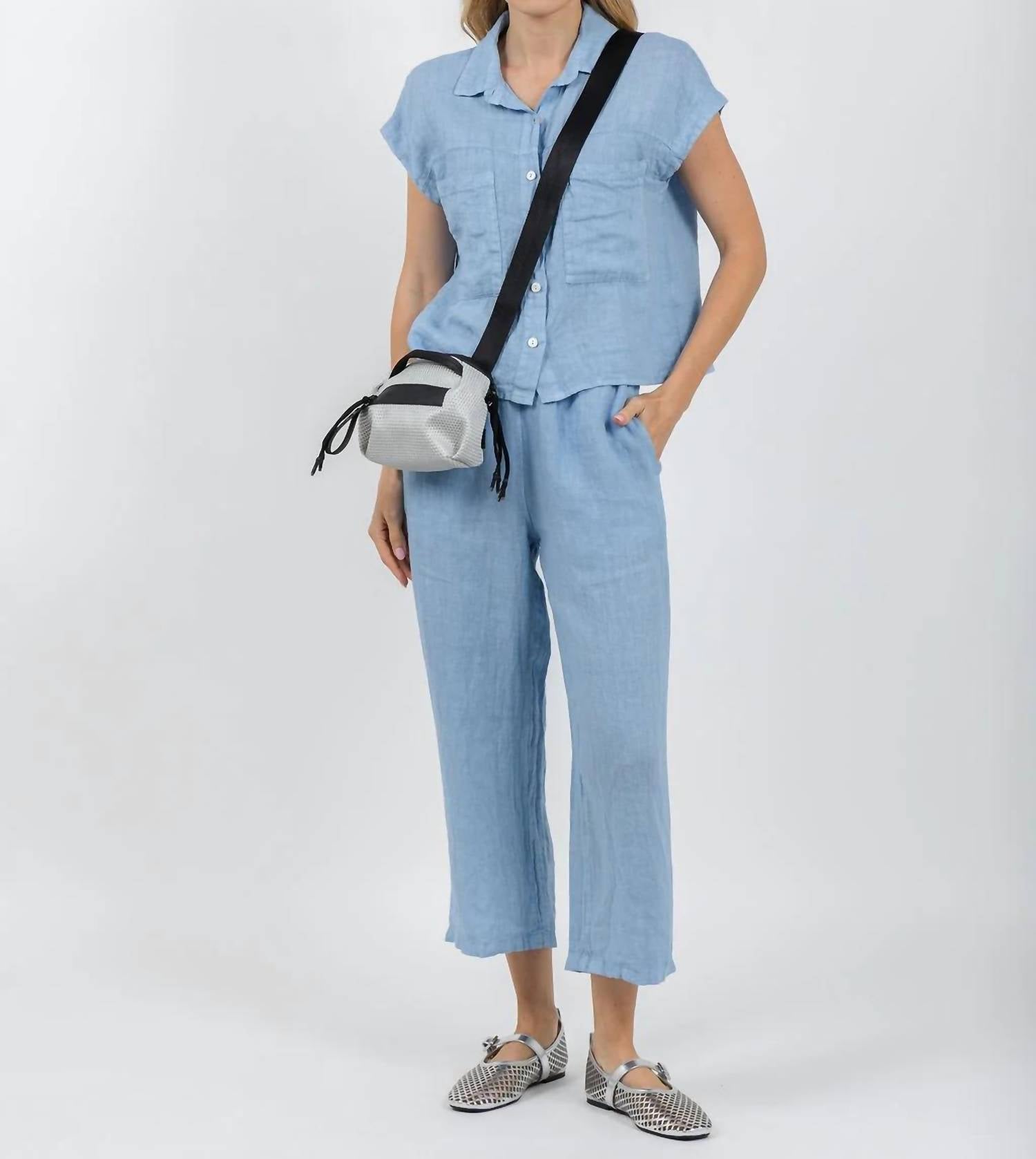 Elliott Lauren - Effie Short Sleeve Linen Shirt