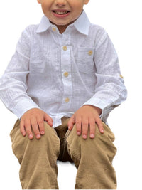 Me & Henry - Boy's Atwood Long Sleeve Woven Collared Shirt