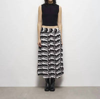 The Kooples - Wild Panther Print Midi Skirt