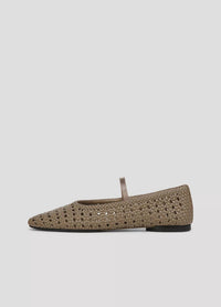 Vince - Leather Mary Jane Ballet Flat