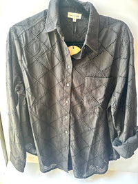 Aaron & Amber - Women's Collared Embroidered Shirt