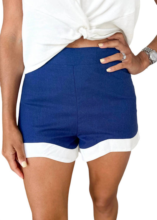 Aureum - Wave Hem Shorts